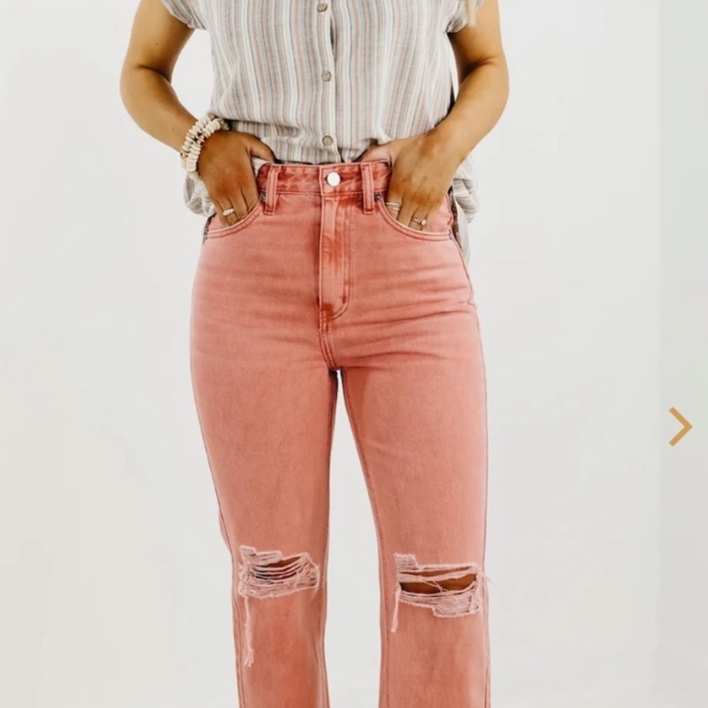 KanCan 90s High Rise straight leg jeans